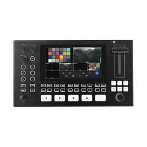 Mezclador de Video Jashiying R5 PRO 4K de 5 <span class=keywords><strong>Canales</strong></span>, Grabación <span class=keywords><strong>en</strong></span> <span class=keywords><strong>Vivo</strong></span>, Control PTZ, Efectos, Consola de Transmisión, Aleación de Aluminio, China - Product Image 4