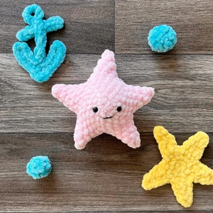 Gran oferta, juguetes personalizados de animales marinos de ganchillo, tejido a mano caballito de mar, medusas, <span class=keywords><strong>Beluga</strong></span>, ballena, estrella de mar, <span class=keywords><strong>Animal</strong></span> del océano, juguetes de peluche de ganchillo - Product Image 6
