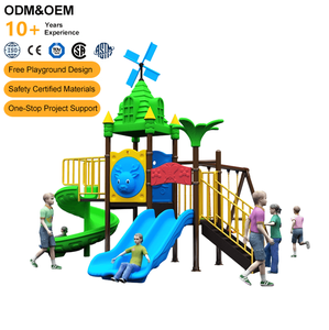 CE-gecertificeerde kinderspeelset van kunststof voor buitengebruik, geschikt voor resorts, parken en achtertuinen. - Product Image 2