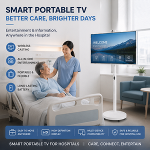 Monitor <span class=keywords><strong>TV</strong></span> Touch Screen Intelligente da <span class=keywords><strong>32</strong></span> <span class=keywords><strong>Pollici</strong></span>, Alimentato a Batteria, Rotante e Mobile, per Uso Commerciale <span class=keywords><strong>in</strong></span> Ospedali e Case di Cura - Product Image 1