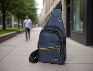 Borsa da petto da uomo in nylon con chiusura a cerniera per tutte le stagioni MH-120317 - Product Image 2