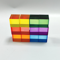 Borne à découper couleur personnalisée minecraft lunettes anti-lumière bleue jeu magnétique bois acrylique ensembles de blocs de construction