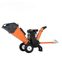 Broyeur de bois GS100 7HP 212cc à essence, déchiqueteur de branches 100mm, châssis renforcé 115kg pour l'entretien des propriétés