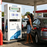 Distributeur de carburant certifié pour l'Éthiopie, approuvé CE et ISO, précision de 0,25 % (5-55 L/min), 110/220V pour une utilisation sûre et légale