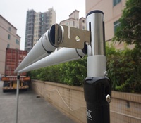 Supports de fond de scène télescopiques portables à double couche avec rideau pour événements