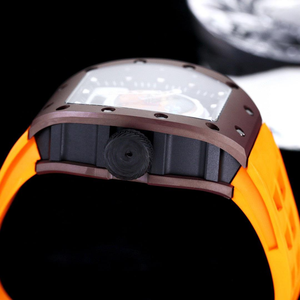 Montre mécanique RM 52-05 avec boîtier en alliage métallique de luxe, cadran en forme de casque d'astronaute, tourbillon, forme tonneau, montre à remontage manuel pour homme - Product Image 4