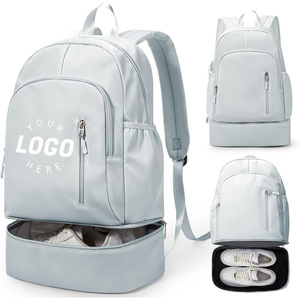 <span class=keywords><strong>Sac</strong></span> à <span class=keywords><strong>dos</strong></span> de sport en maille personnalisé pour femmes et hommes, léger, en polyester, avec compartiment à chaussures, intercouche pour ordinateur, imperméable, fitness, humide - Product Image 1