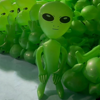 Vente en gros gonflable Alien PVC gonflé vert ballon jouets pour accessoires de fête cadeaux pour enfants Extranjero gonflable