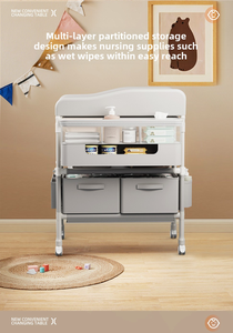 Tapis à <span class=keywords><strong>langer</strong></span> portable en coton de haute qualité, super doux et absorbant, pour bébé - Product Image 5