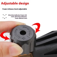 Canon à mousse commercial de haute qualité avec lance à mousse de neige-Lance de nettoyeur haute pression réglable bouteille en laiton outil de lavage de voiture Portable