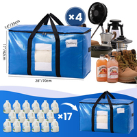 Sacs de déménagement extra larges, sacs de rangement robustes avec fenêtre transparente, poignées enveloppantes, sacs de rangement pour gagner de la place
