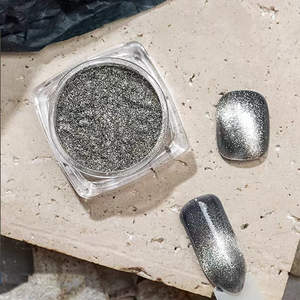 Galaxy Crystal Magnetic Cat Eye Nail Powder Wide Beam Shimmer <b>Mirror</b> Chrome Pigment Dust for Luxury Salon Manicure Available OEM - Product Image 5