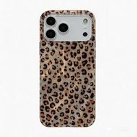 Étui de téléphone portable IMD double couche à motif léopard intégral pour iPhone 18 17 16 15 14 13 12 Pro Max