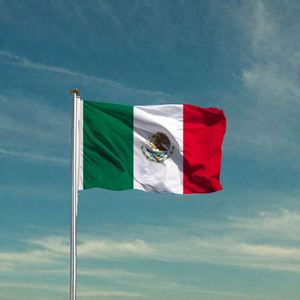 High Quality National Country Polyester Fabric 90x150cm Mexico <b>Flag</b> With 2 Grommets - Product Image 6
