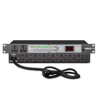 Commande de séquenceur de puissance professionnelle à 10 voies Amplificateur de haut-parleur de scène haute puissance à 8 voies Carte de synchronisation de séquence sans fil