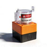 Dispositif de verrouillage à bouton-poussoir, couvercle de sécurité PC LOTO pour interrupteur d'arrêt d'urgence, panneau électrique industriel transparent CE