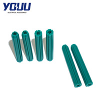 YOUU Ancre verte de haute qualité Prise murale en plastique extensible commune avec vis de Chine Mesure du système en pouces