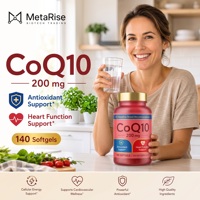 Gélules d'Élixir Vert Coenzyme Q10, 120 unités, pour Adultes, Soutien Énergétique et Santé Osseuse, 2 Gélules par Jour, Durée de Conservation de 24 Mois, OEM Privé