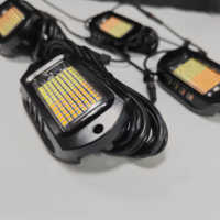 Kingshowstar version mise à niveau 112 jaune et blanc ip68 étanche haute qualité rock light pour camion auv tout-terrain suv
