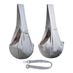 Sac de transport réversible mains libres pour petits chiens, chats et animaux de compagnie avec poche, certifié BSCI, idéal pour les voyages en extérieur - Product Image 3
