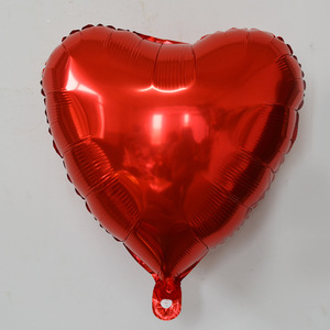 Ballons en aluminium en forme de cœur de 18 pouces, couleur unie, ballons en forme de cœur simples pour mariage, Saint-Valentin et décorations de chambre nuptiale - Product Image 3