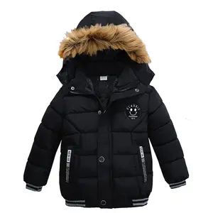 새로운 겨울 소년과 소녀 옷 만화 빛 짧은 단락 코트 곰 귀 까마귀 아기 어린이 겨울 다운 재킷