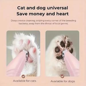 Electric <b>Pet</b> Paw Hair Trimmer Precision Grooming <b>Clipper</b> <b>for</b> Cats and Dogs Battery Powered - Product Image 3