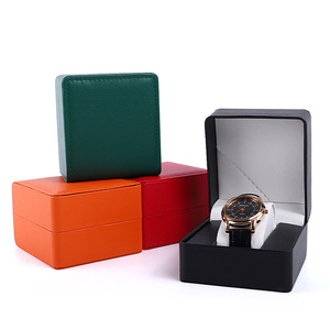 Tongxing Luxury Custom Logo Black Matte Single <strong>Watch</strong> Boxes Cases Pu Leather Square Wooden <strong>Watch</strong> Gift <strong>Box</strong> - Product Image 5