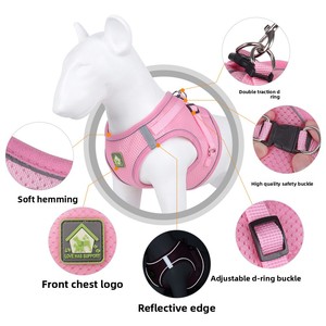 Imbracatura pettorale riflettente e traspirante HT-855 più venduta per cani e cuccioli - Forniture all'ingrosso per animali domestici - Product Image 1