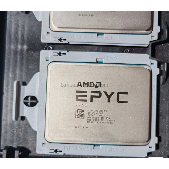 Brand New for 7763 CPU 64 Core 128 Threads 2.45GHz 280W SP3 Socket 64-bit Processor for Servers