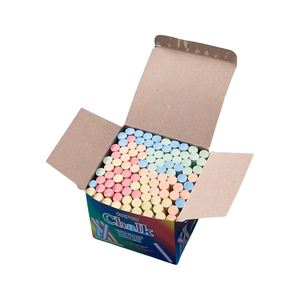 100 pezzi Non tossici gessetti di <span class=keywords><strong>colore</strong></span> <span class=keywords><strong>bianco</strong></span> alla rinfusa colorati gessetti per aula senza polvere per insegnanti studenti forniture per lavagna scuola - Product Image 4