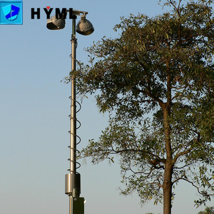 Vertical Telescopic Lighting Mast for Golf <strong>Courses</strong> with Powder-Coated Aluminum Alloy Surface 15M Height Portable Outdoor Use - Product Image 3