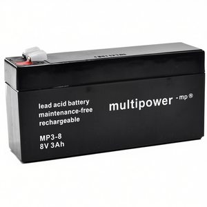 Batería de Plomo-Ácido Multipower de 8V 3Ah, Libre de Mantenimiento, Recargable, para UPS - Product Image 3