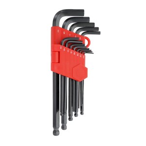 Set di <span class=keywords><strong>chiavi</strong></span> a brugola multifunzione di grado industriale con braccio lungo e corto, utensili in acciaio, misurazioni metriche e punte <span class=keywords><strong>Torx</strong></span> - Product Image 1