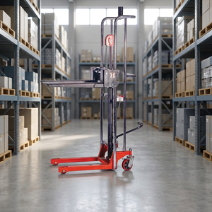 Tayo Factory Direct Supply New Manual Hydraulic Pallet <b>Stacker</b> Pedal 400kg Capacity 1.5m Lifting Height 650mm Fork Forklifts - Product Image 3