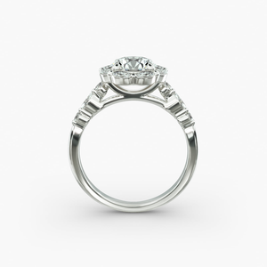 Anillo Halo de Lujo de Alta Calidad con Hermoso Diseño, Belleza Atemporal, Joyería Elegante para Mujer, Regalo Perfecto para Ocasiones Especiales - Product Image 2