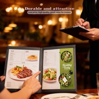 Menu de restaurant personnalisé de haute qualité, couverture de menu alimentaire, livre de menu pour restaurant