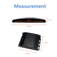 Système de capteurs de stationnement arrière pour voiture avec affichage LED à 4 capteurs, aide au recul, radar de recul, vision nocturne, détecteur d'angle mort étanche