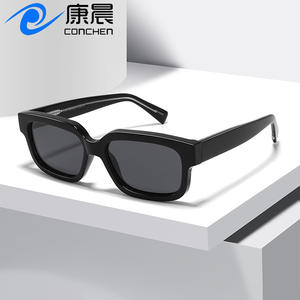 Nuevas gafas de sol polarizadas con montura cuadrada TR90 de estilo europeo, protección UV400 para mujer, a la moda, para viajes y conducción, color negro - Product Image 3