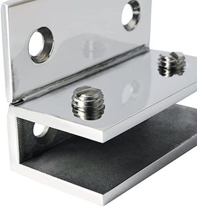 Giá đỡ kệ kính hình chữ nhật không khung có thể điều chỉnh với chân, kẹp chắc chắn, kẹp kệ bằng thép không gỉ SUS 304 mạ crôm - Product Image 6