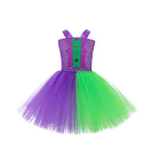 <span class=keywords><strong>Disfraz</strong></span> de Payaso Fleck para Halloween, Vestido de Tutú para Niñas, Pelucas Verdes y Vestido Morado, <span class=keywords><strong>Disfraz</strong></span> de Películas y Televisión - Product Image 5