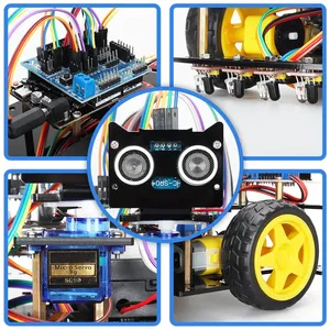 <span class=keywords><strong>Kit</strong></span> Robot Auto Intelligente 4WD Tscinbuny per Programmazione STEM, Progetto C/C++ Fai-da-Te, <span class=keywords><strong>Kit</strong></span> Educativo per <span class=keywords><strong>Robotica</strong></span> - Product Image 3
