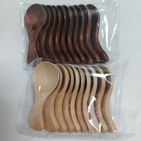 Nouvelles Cuillères en Bois de Bambou Tendance 2025 – Mini Cuillères à Condiments pour Sel, Miel, Crème Glacée, Thé/Café (10 ml) – Idéales pour les Fêtes