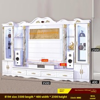 Meuble TV sur mesure en bois pour salon, design moderne, mobilier de maison