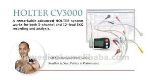 Appareils de haute qualité White Elite <span class=keywords><strong>Holter</strong></span> <span class=keywords><strong>ECG</strong></span> Recorder 12 dérivations ou 3 canaux pour les produits hospitaliers - Product Image 4