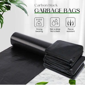 Garbage <b>bags</b> large disposable thickened black <b>refuse</b> sacks ldpe hdpe duty black contractor plastic garbage trash <b>bag</b> - Product Image 4