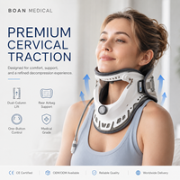 Dispositif de traction cervicale électrique léger en plastique certifié CE BOAN avec batterie intégrée, étireur de cou portable pour ordinateur