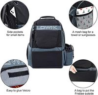 Sac à dos de golf pour disques volants Jiayuan, échantillon gratuit, avec plusieurs poches, polyester imperméable, léger, grande capacité