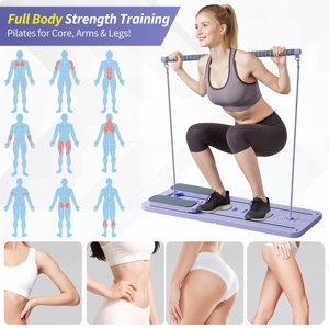 Nuevo Modelo de Tabla de Pilates Reformer para Entrenar Abdomen, Cintura y Piernas, Duradera, Portátil, Fácil de Guardar, Equipo Multifuncional para Fitness en Casa - Product Image 4