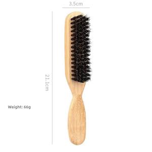 Brosse <span class=keywords><strong>de</strong></span> toilettage pour <span class=keywords><strong>moustache</strong></span> en poils <span class=keywords><strong>de</strong></span> sanglier en bois avec logo personnalisé Brosse <span class=keywords><strong>de</strong></span> <span class=keywords><strong>style</strong></span> barbe pour hommes vente en gros - Product Image 5